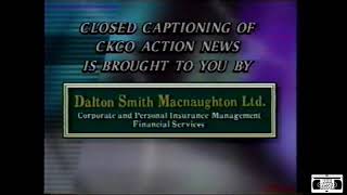 CKCO Action News - Closed Captioning Bumper - Spring 1996