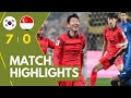 South Korea vs Singapore (7 - 0) I Highlight I World Cup Qualifiers 06 Jun 2024