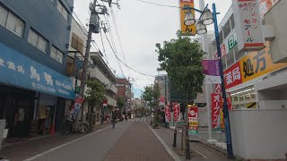 4K A walk in front of Yaguchi-no-watashi station in Tokyo