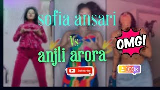 Anjali arora vs Sofia Ansari new reels video😜||new trending 🥰