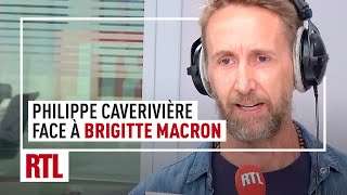 Philippe Caverivière face à Brigitte Macron