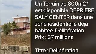 Un Terrain de 600m2 est disponible...