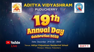 19th Annual Day Celebration 2023 | Aditya Vidyashram | Day 1