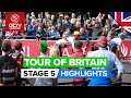 Small Bunch Contests Chaotic Finale | Tour Of Britain 2022 Stage 5 Highlights