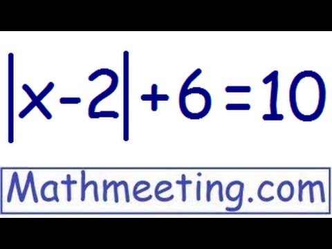 Absolute Value - Equations - YouTube