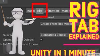 Unity FBX import settings | Rig explained in a minute