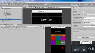 Unity drop down menu custom design