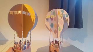 Tutorial DIY Geburtstagsgeschenk #Heißluftballon