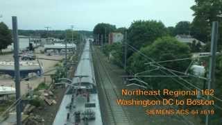 Trespassers and Amtrak 162 in Stonington, CT