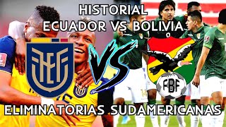 Historial de Ecuador 🇪🇨 VS Bolivia 🇧🇴 | Previa de Eliminatorias Sudamericanas ⚽ | Review