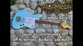 Squier Jazzmaster mods by Alameda Guitars