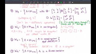 Examples of Subspaces