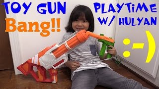 Awesome Toy GUNS w/ Lights, Sounds and Vibrations Playtime w/ Hulyan + Sportbike Ride