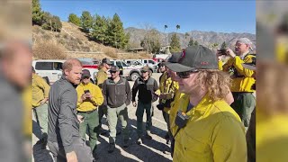 Prince Harry Thanks S.D. Firefighters in California