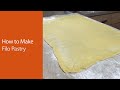 How to make filo pastry from scratch : Easy filo pastry recipe : Homemade baklava dough