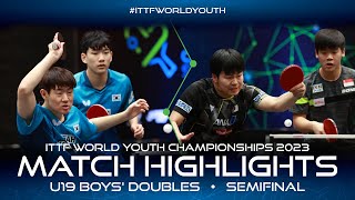 Oh/Gil vs Matsushima/Quek | U19 BD-SF | ITTF World Youth Championships 2023