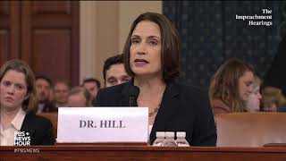 WATCH: Fiona Hill’s full opening statement | Trump's first impeachment hearings