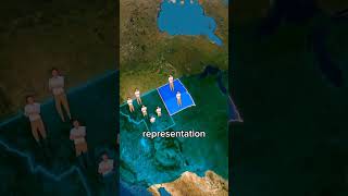 Why are so many US states split in two? #map #maps #geography #mapladofficial #viral_video