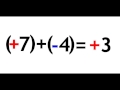 addition et soustraction de nombres relatifs