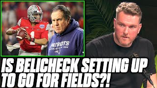 Pat McAfee Talks Bill Belichick Trying To Get Justin Fields Conspiracy Theory