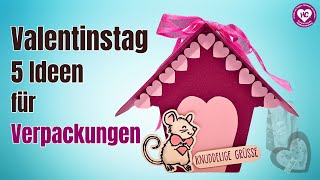 5 ♥ DIY Verpackungen zum Valentinstag, selber basteln