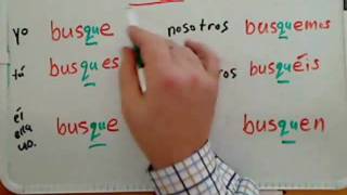 Buscar; Present tense subjunctive