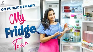 My Fridge Tour || What’s Inside Our Fridge ..?🤔😳|| @LasyaTalks || new video 😍