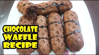 CHOCOLATE WAFFLE RECIPE | How To Make Chocolate Waffle