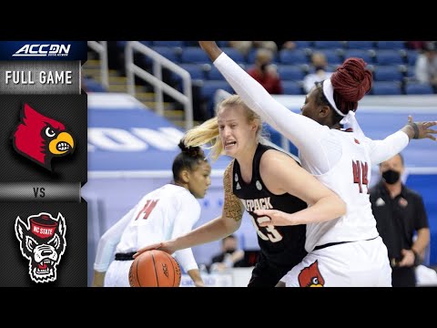 NC State Vs. Louisville Full Game Replay | 2020-21 ACC Women's ...