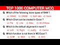 Part -3 | Top 1000 Computer Fundamental MCQ | computer fundamental mcq questions and answers