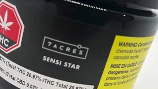 Marlee’s Den unboxing 7ACRES Sensi Star Craft Cannabis Flowers