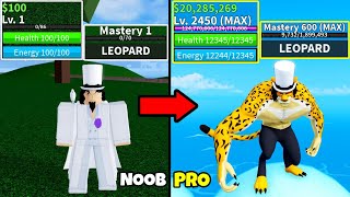 Beating Blox Fruits as Rob Lucci! Lvl 1 to Max Lvl Noob to Pro in Blox Fruits!