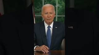 Biden says he's \