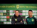 Δηλώσεις imanol idiakez joan truyols aek