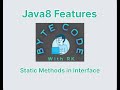 Java8::Static Methods in Interface part1#youtube #trending #viral #programming #java #java8