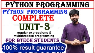 complete unit 3 | python | python programming | btech python programming complete unit 3