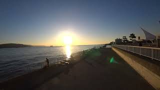 [ 4K ] 【明石大蔵海岸】の海釣りの風景。