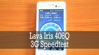 3G Speedtest for Lava Iris 406Q