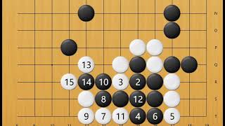 白棋接下来的每一手棋都是吃子对杀的手筋，非常紧凑