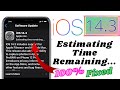 iOS Update Stuck on Estimating Time Remaining