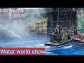 My Singapore tour memories.Water world show in Universal Studios