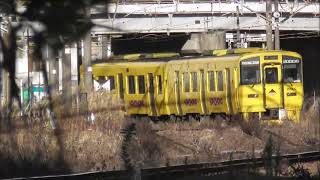 ２JR九州　上りキハ200喜入駅～鹿児島中央駅（340D　下りキハ200なのはな快速　鹿児島中央駅～山川駅（3345D 　817系V103国分行（6948M）鹿児島車両センター前　撮影日2024 12