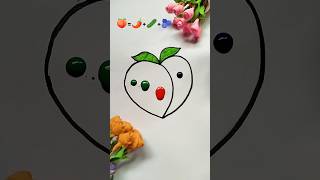 Emoji coloring ideas 🍑🍑 #art #mixcoloring #emoji #coloring #shorts #shortvideo