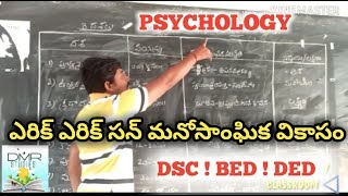 , PSYCHOLOGY — ఎరిక్ ఎరిక్ సన్ మనోసాంఘీక వికాసం ! ALL DSC  ! BED ! DED