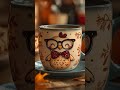 Cute Turkey Coffee Mug Thanksgiving Kitchen Ambience 🍁✨️ Crackling Fire and Cooking Sounds