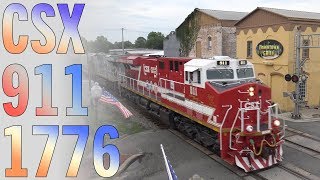 I Chased CSX 911 and 1776 for 120 Miles!