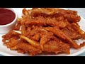 crispy vazhaipoo chips வாழைப்பூ சில்லி banana florets blossoms fry recipe clean banana flower