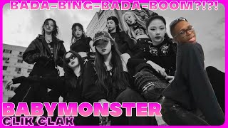 I’M SORRY?!?! 😱😱😱 | BABYMONSTER - 'CLIK CLAK' M/V REACTION