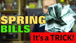 Spring Bills - Instant Dollars Pop Up From Nowhere! - MagicTricks.com