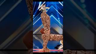 Man performer transformed into a giraffe on AGT (America's Got Talent) #americagottalent #magic